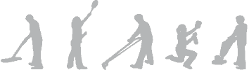 Cleaners at work
